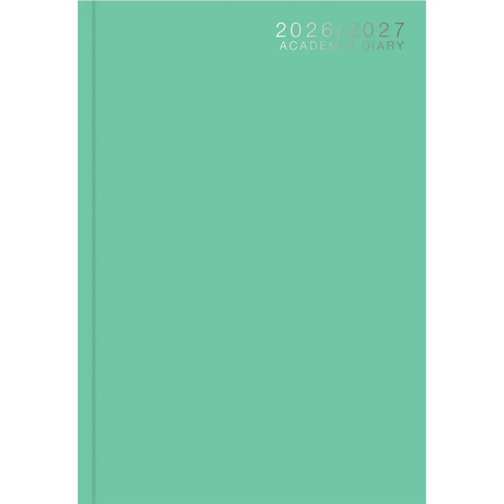 Mint Classic Academic Day To View A5 Diary 2026 - 2027