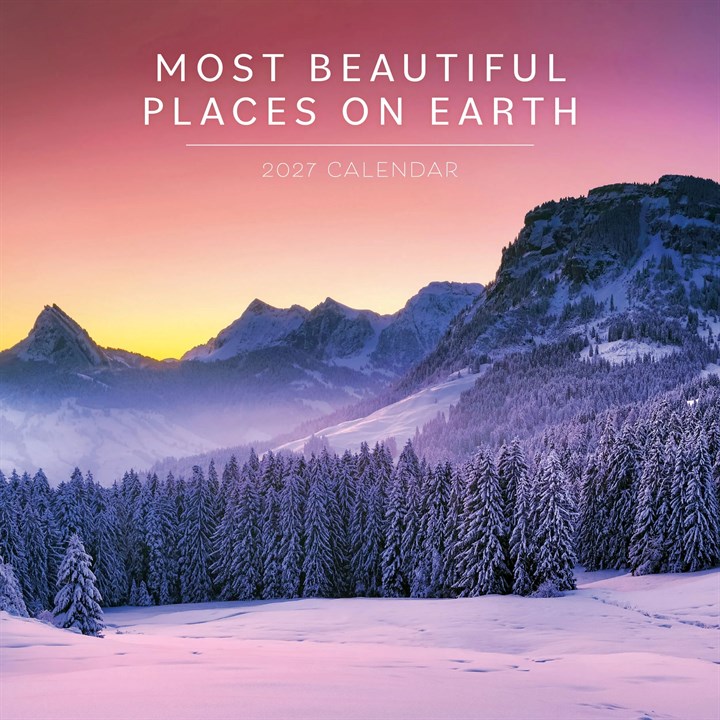 Most Beautiful Places On Earth Mini Calendar 2027