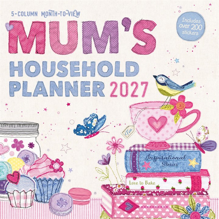 Mum's Fabric Household Family Planner 2027