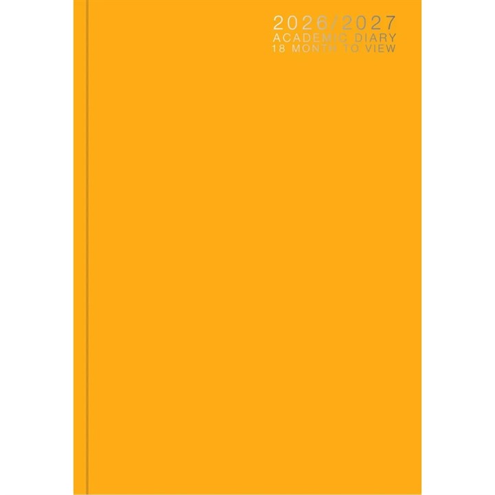 Mustard Classic Academic Week To View A5 Diary 2026 - 2027