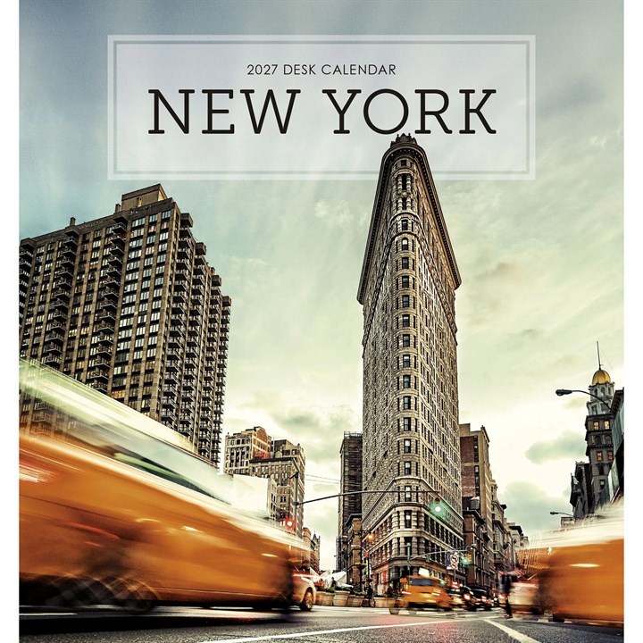 New York Easel Desk Calendar 2027