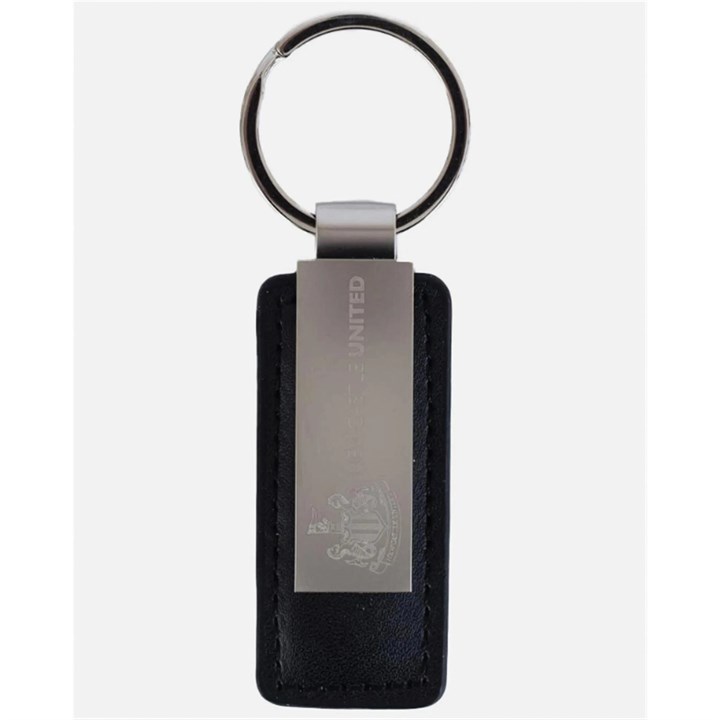 Newcastle United FC Leather Keyring