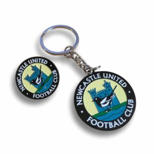 Newcastle United FC Retro Crest Badge & Keyring Set