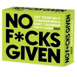 No F*cks Given Desk Calendar 2027