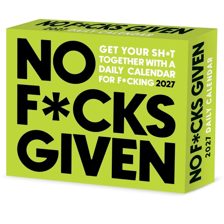 No F*cks Given Desk Calendar 2027