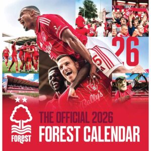 Nottingham Forest FC Easel Desk Calendar 2026