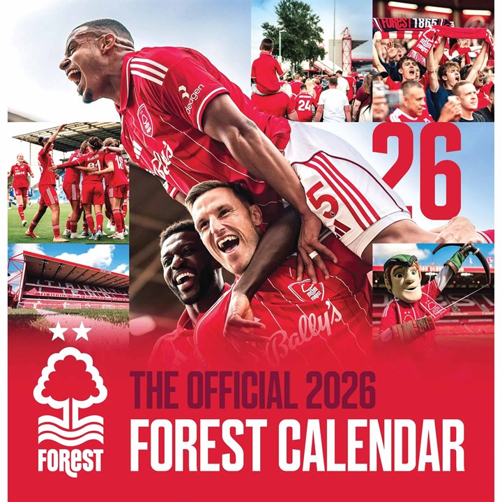 Nottingham Forest FC Easel Desk Calendar 2026
