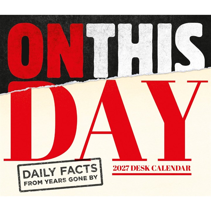 On This Day Desk Calendar 2027