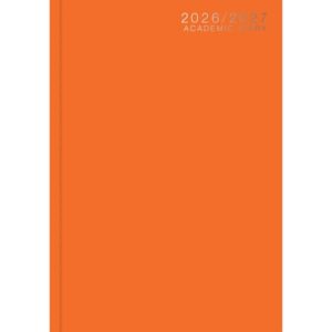 Orange Classic Academic Day To View A4 Diary 2026 - 2027