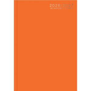 Orange Classic Academic Day To View A5 Diary 2026 - 2027