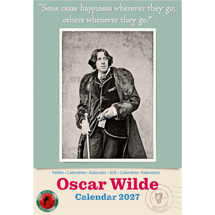 Oscar Wilde A5 Calendar 2027