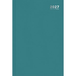 Pastel Green Hardback Day To View A4 Diary 2027