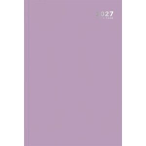 Pastel Lilac Hardback Day To View A4 Diary 2027