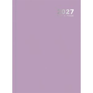 Pastel Lilac Hardback Day To View A5 Diary 2027