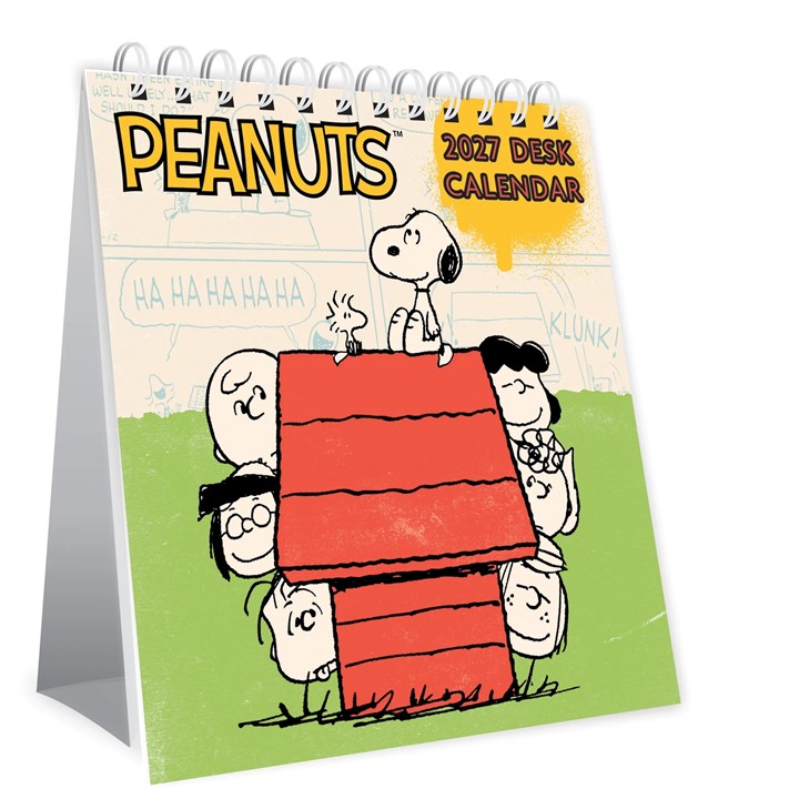 Peanuts Easel Desk Calendar 2027
