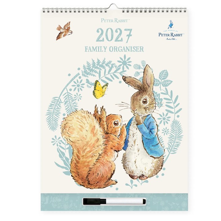 Peter Rabbit Illustrated A3 Family Organiser 2027