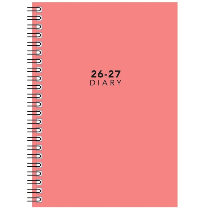 Pink Academic Week To View A5 Diary 2026 - 2027