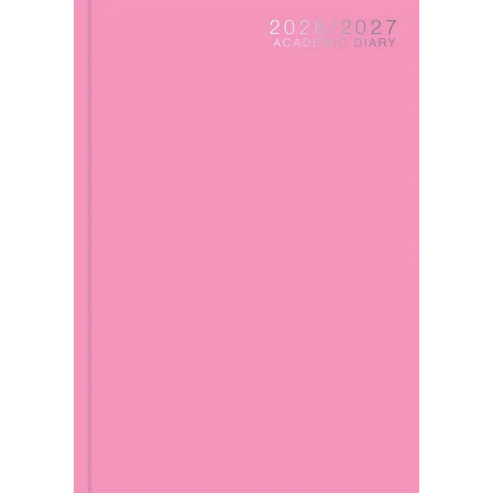 Pink Classic Academic Day To View A5 Diary 2026 - 2027
