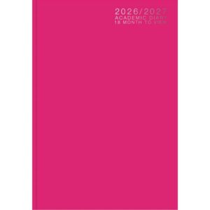 Pink Classic Academic Week To View A5 Diary 2026 - 2027