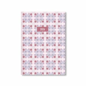Pink Mosaic A5 Diary 2026