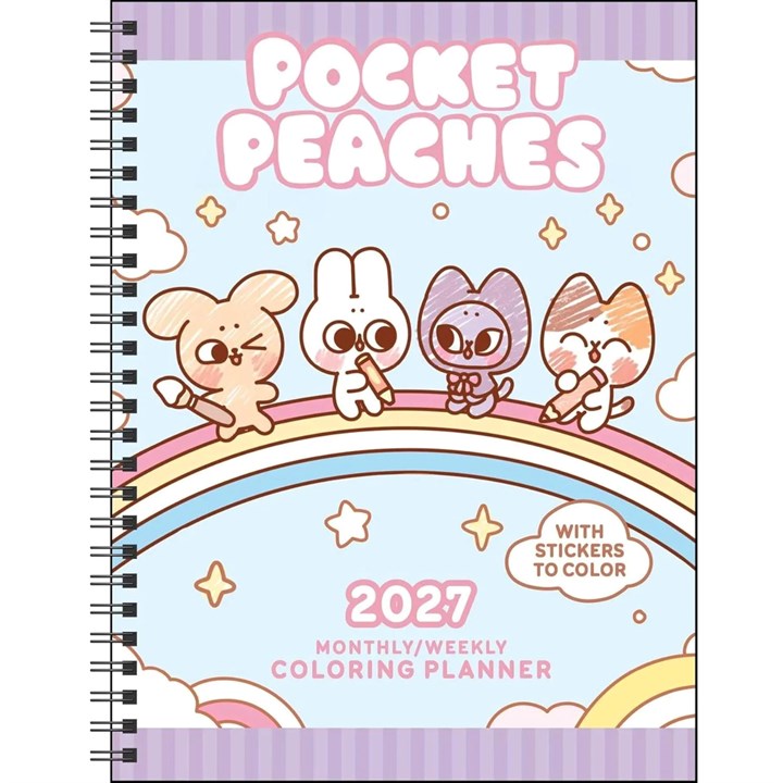 Pocket Peaches Colouring Diary 2027