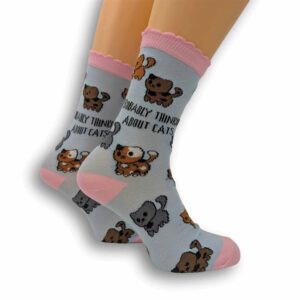 Probably Thinking About Cats Socks - Size 4 - 8