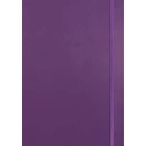 Purple Soft Touch A5 Diary 2027