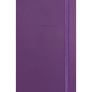 Purple Soft Touch A7 Diary 2027