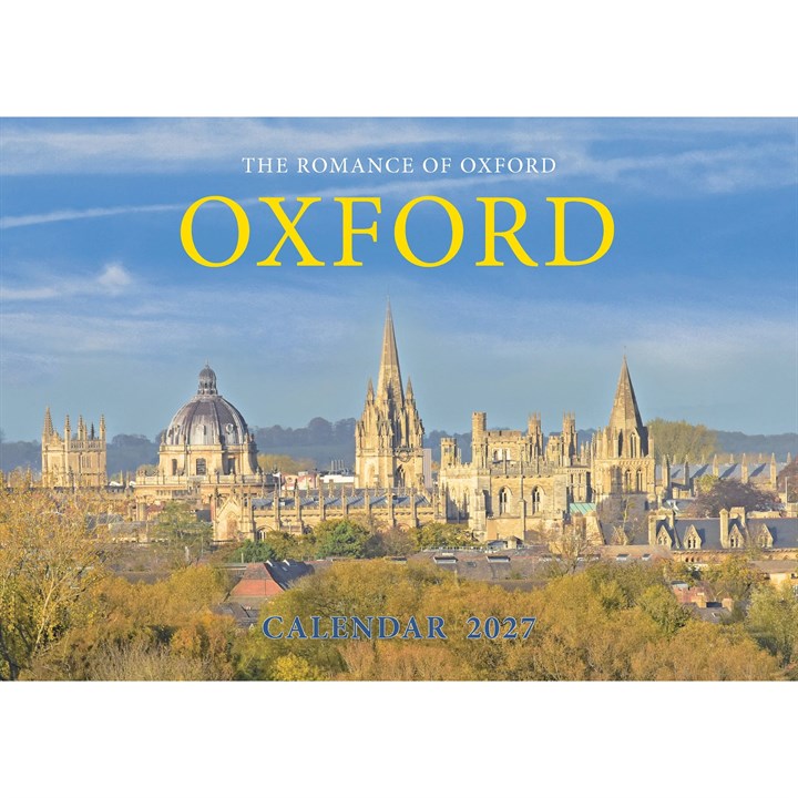 Romance Of Oxford A4 Calendar 2027