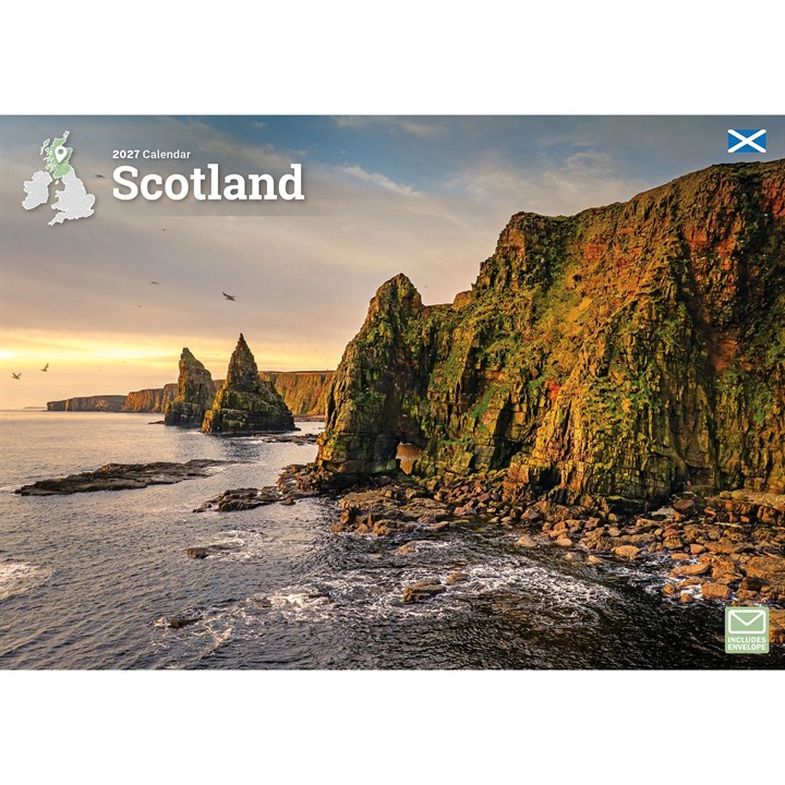 Scotland A4 Calendar 2027