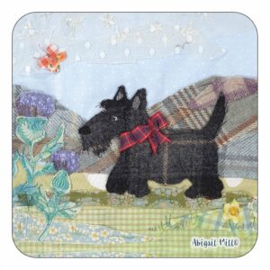 Scottie Dog Tweedie Coaster