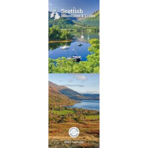 Scottish Mountains & Lochs Slim Calendar 2027