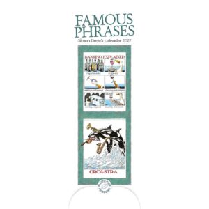 Simon Drew's Famous Phrases Slim Calendar 2027