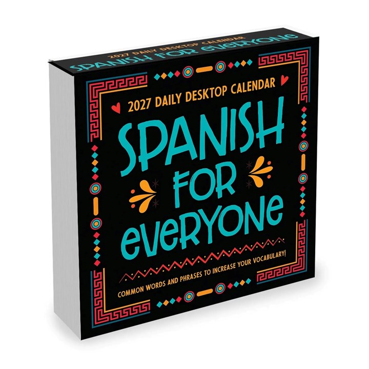 Spanish for Everyone Desk Calendar 2027