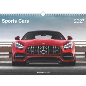 Sports Cars A3 Calendar 2027