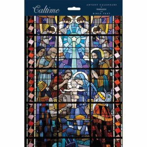 Stained Glass Nativity Portrait Traditional Advent Calendar