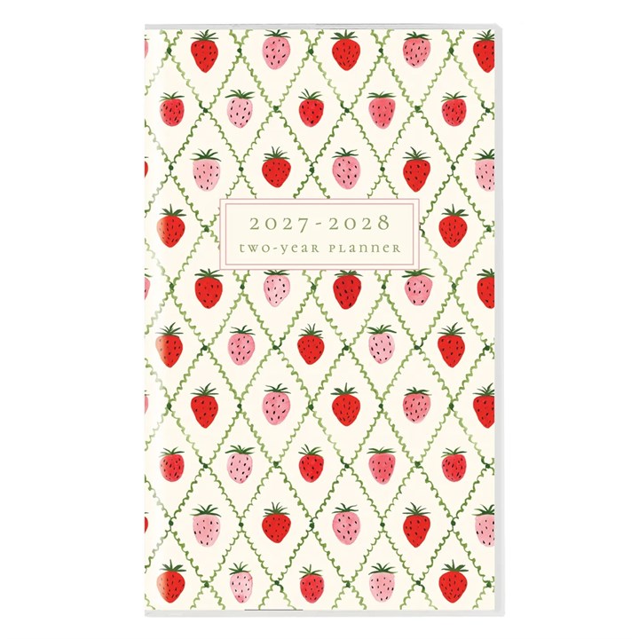 Strawberries Monthly Slim Monthly Diary 2027 - 2028