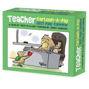Teacher Cartoon A Day Desk Calendar 2027