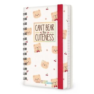 Teddy Bear Cherries Small Week To View Spiral Diary 2027
