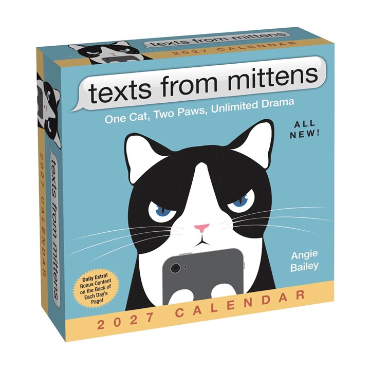Texts From Mittens Desk Calendar 2027