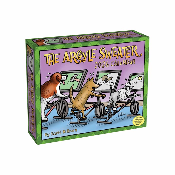 The Argyle Sweater Desk Calendar 2026