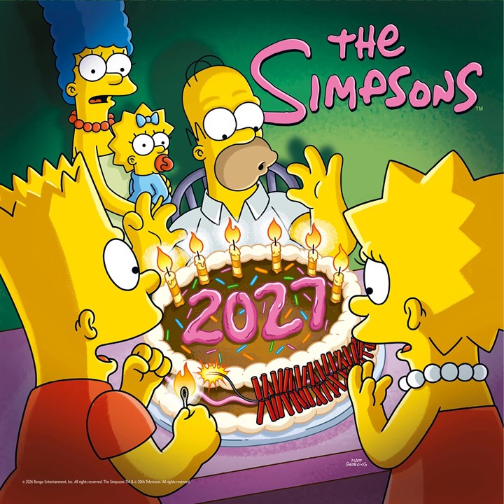 The Simpsons Calendar 2027