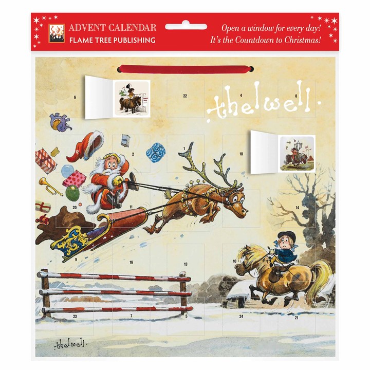 Thelwell Showjumping Santa Traditional Advent Calendar