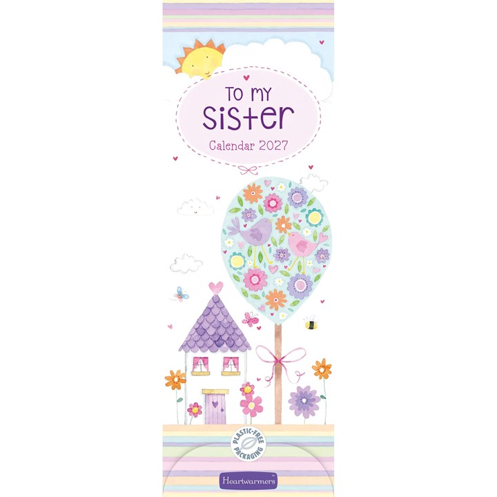 To My Sister Slim Calendar 2027