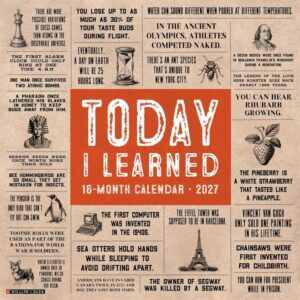 Today I Learned Calendar 2027