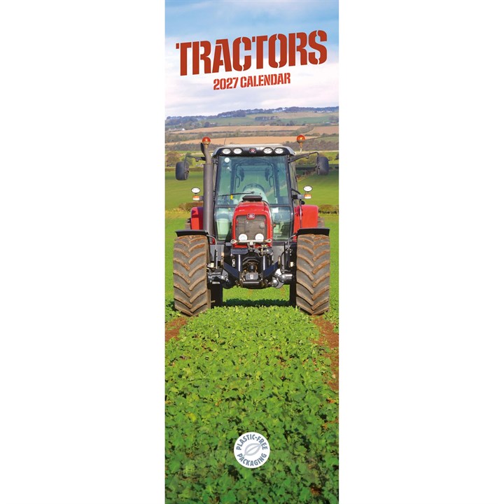 Tractors Slim Calendar 2027