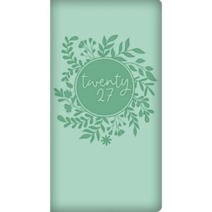 Turquoise Embossed Slim Diary 2027