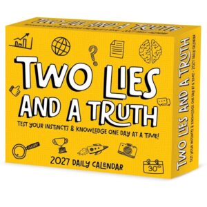 Two Lies and a Truth Desk Calendar 2027