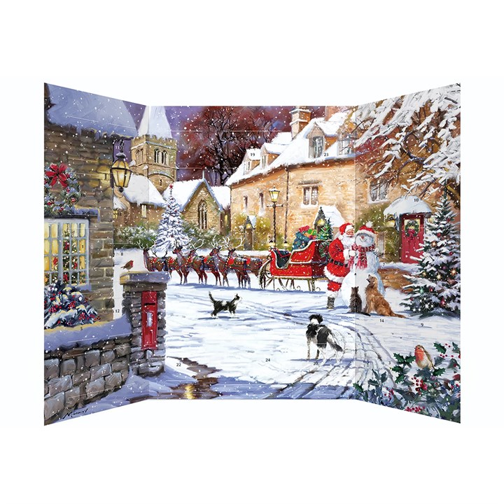 Village Delivery Freestanding Traditional Advent Calendar