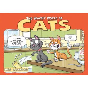 Wacky World of Cats A4 Calendar 2027